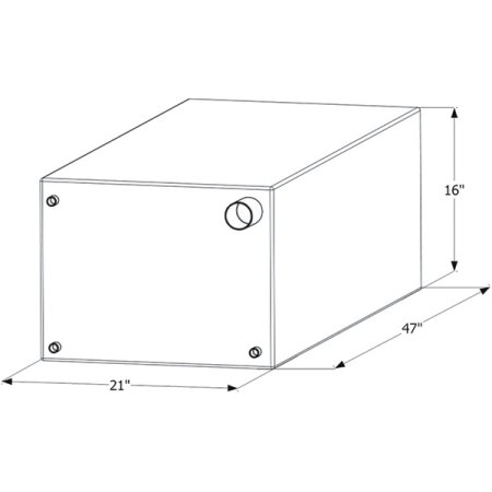 12720 Fresh Water Tank, 47 x 16 x 21 in.