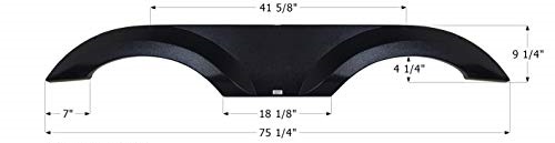 Icon Technologies RV Fender Skirt, Tandem, Jayco, FS4011, Black | ABS Plastic | Camping World
