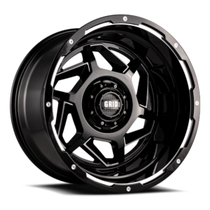 D179237M8 17 x 9 GD14 0 mm Offset 6 x 135 Gloss Black with Milled Wheel