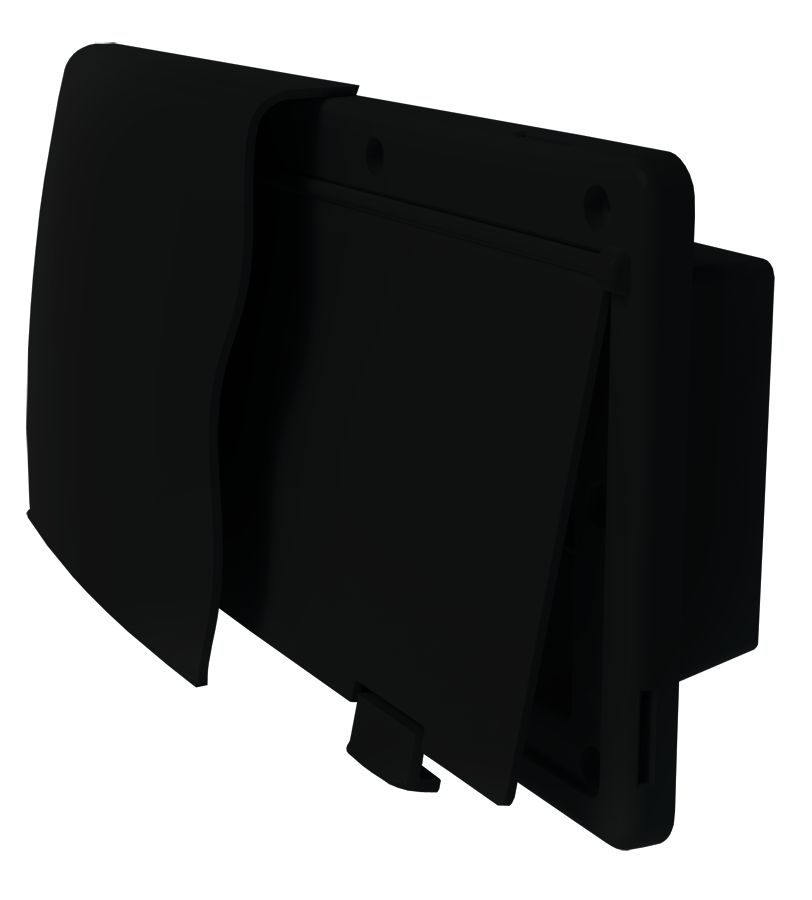 94277 Endura Vent with 0.62 in. Flange, Black
