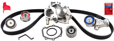 TCKWP304A Timing Component Kit with Water Pump for 1999 Honda Civic 1.6L 4 Cylinder SOHC Gas