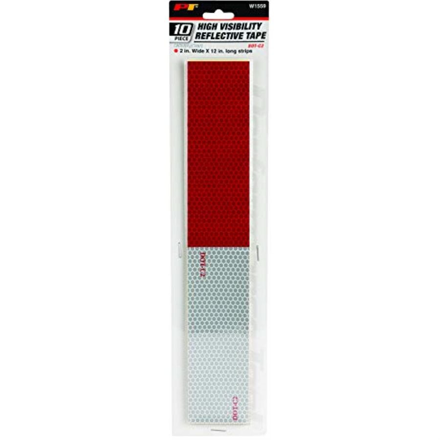 10-Piece 2 in. x 12 in. DOT-C2 Reflective Tape