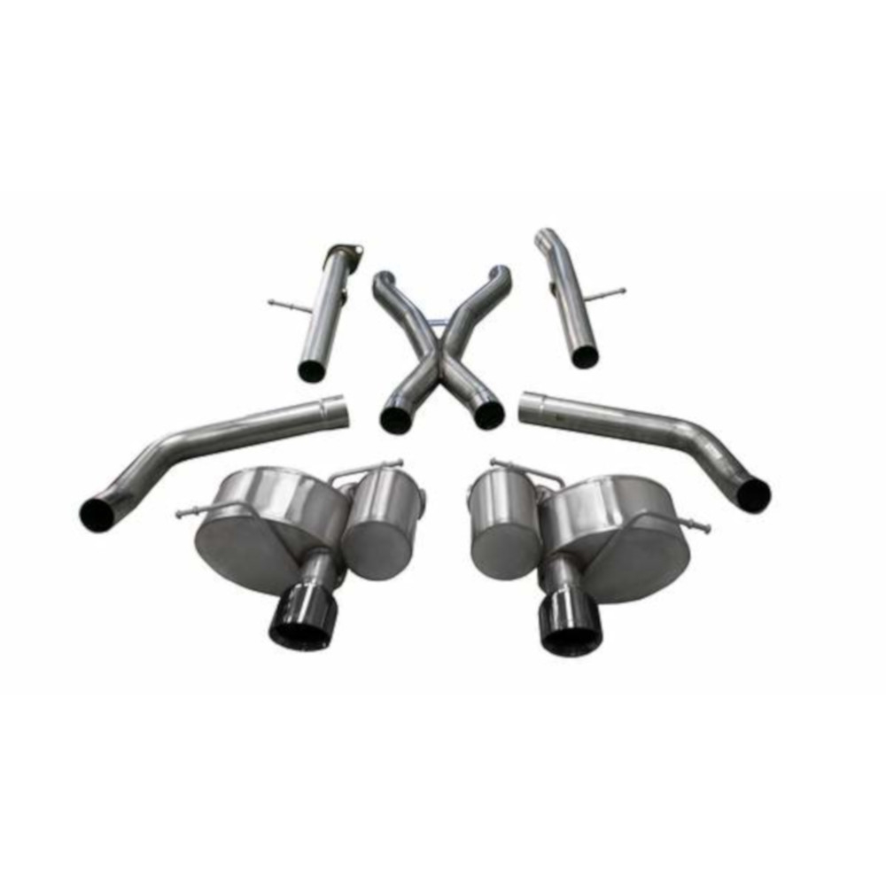 21058BLK 2.75 in. Rear Sport Cat-Back Exhaust System for 2015 Chevrolet Silverado