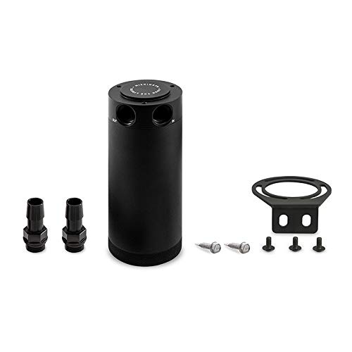CCBTWOXLBK XL Compact Baffled Oil Catch Can for 2012 Honda Civic