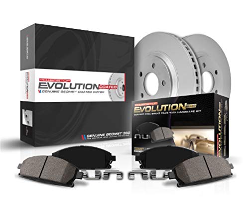 Powerstop CRK7892 Z17 Front Powder Coated Rotors & Ceramic Brake Pads Kit