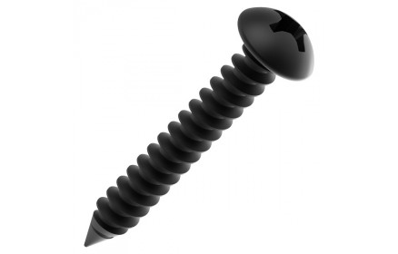 500BL8X112 8 x 1.5 in. Black Pan Head Self-Tapping Screw