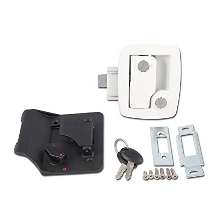 13688 Bauer Metal Travel Trailer Lock - Black - Durable Security Solution