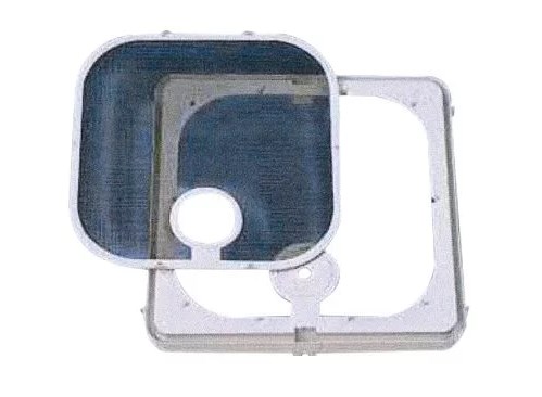 BVC057341R Polar White Roof Vent Screen Frame with Rocker Switch