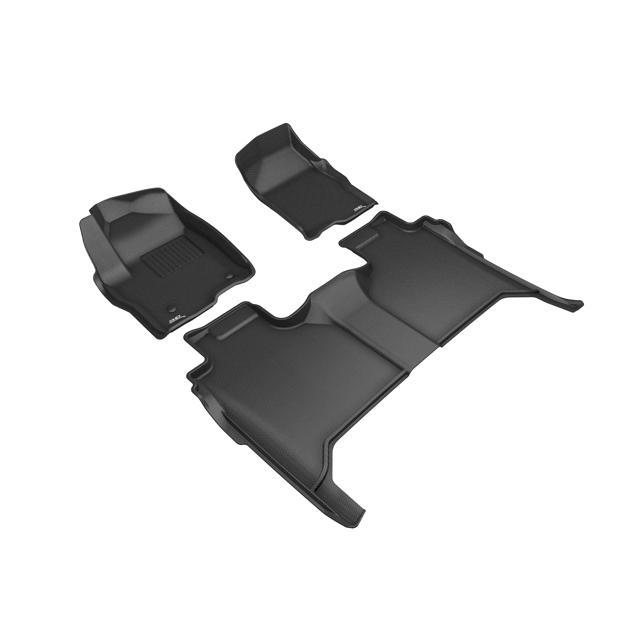 M02501509 Kagu 2 Row Floor Mat Set for 2019-2020 GMC Sierra 1500, Black