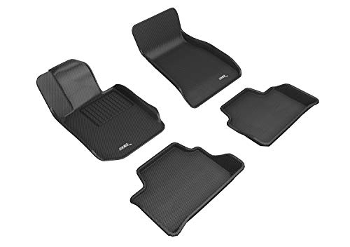 M10301509 Kagu 2 Row Floor Mat Set for BMW 3 Series S-Drive Models, Black