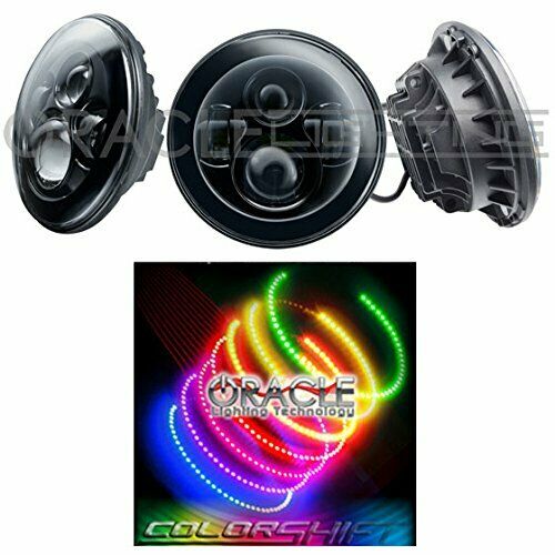 Oracle Lighting 7" High Powered LED Headlights Pair - Black Bezel (5769-001, 5769-002, 5769-003, 5769-004, 5769-005, 5769-330, 5769-333, 5769-334, 5769-335, 5769-504) (213114)