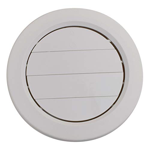 A103359VP 5 in. White Rotating Heat & AC Register with Damper