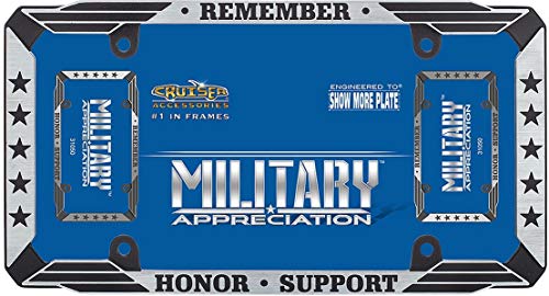 Cruiser Accessories Military Appreciation License-Plate Frame