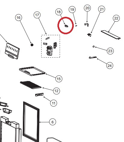 635833 Black Strike Door