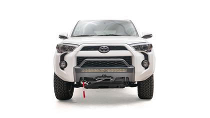 T4RN45521 Small Frame Black Powder Coat Winch Mount with Hoop for 2014-2020 Toyota 4Runner