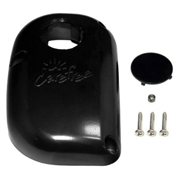 R001620BLK Outer Right Hand Black Plastic Awning End Cap