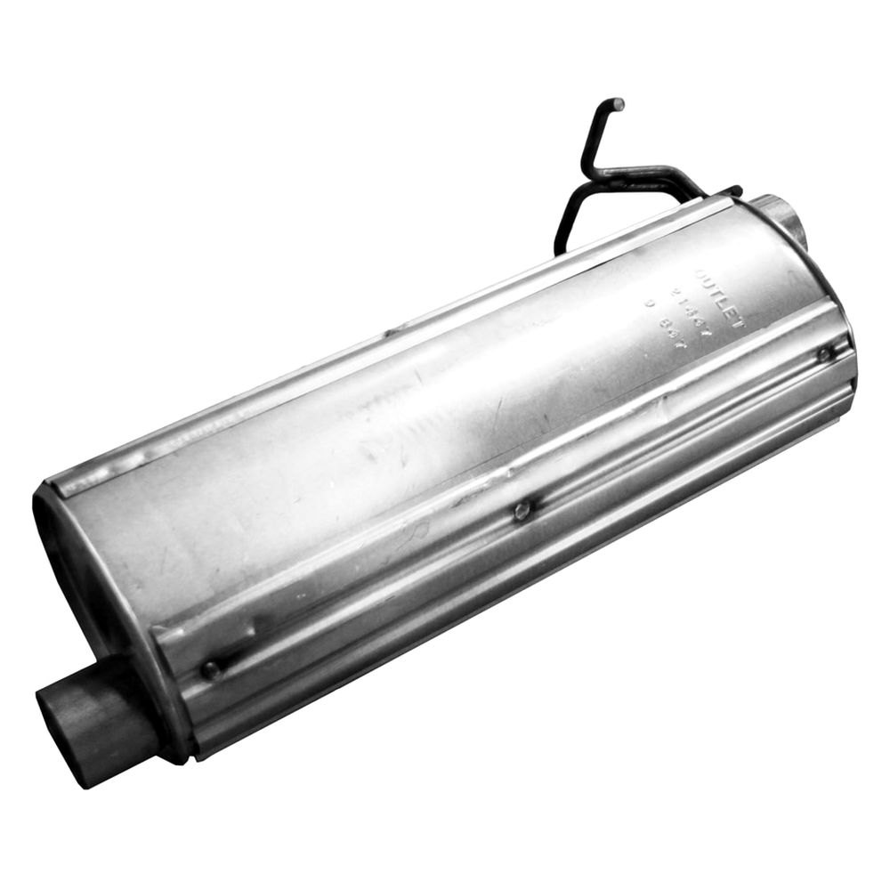 21447Quiet-Flow Stainless Steel Oval Aluminized Exhaust Muffler for 2003-2004 Ford F-250