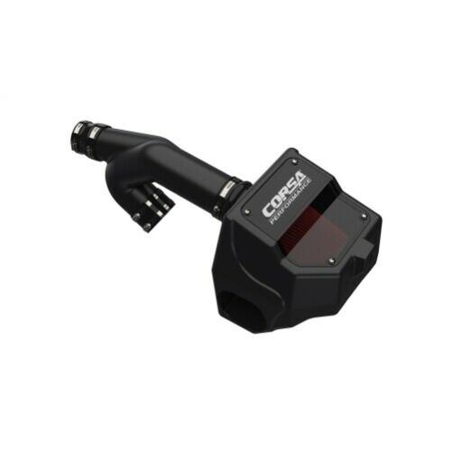 49835DClosed Box Wrinkle Black Cold Air Intake System with DryTech 3D Red Filter for 2018-2020 Ford Expedition