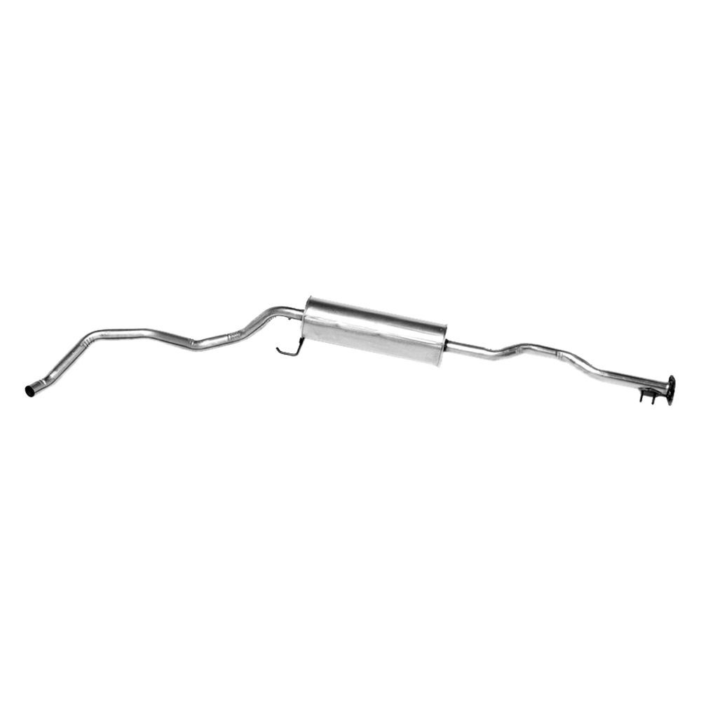 48307Quiet-Flow Stainless Steel Round Aluminized Exhaust Muffler & Pipe Assembly for 1989-1995 Toyota Pick Up
