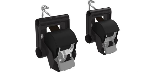31493 Retractable Ratchet Straps with Pro III Mount Brackets
