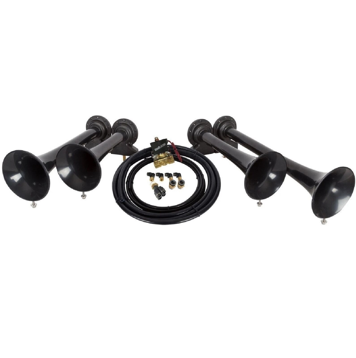 AHS4 Universal Shocker XL 4 Train Horn Kit - Black