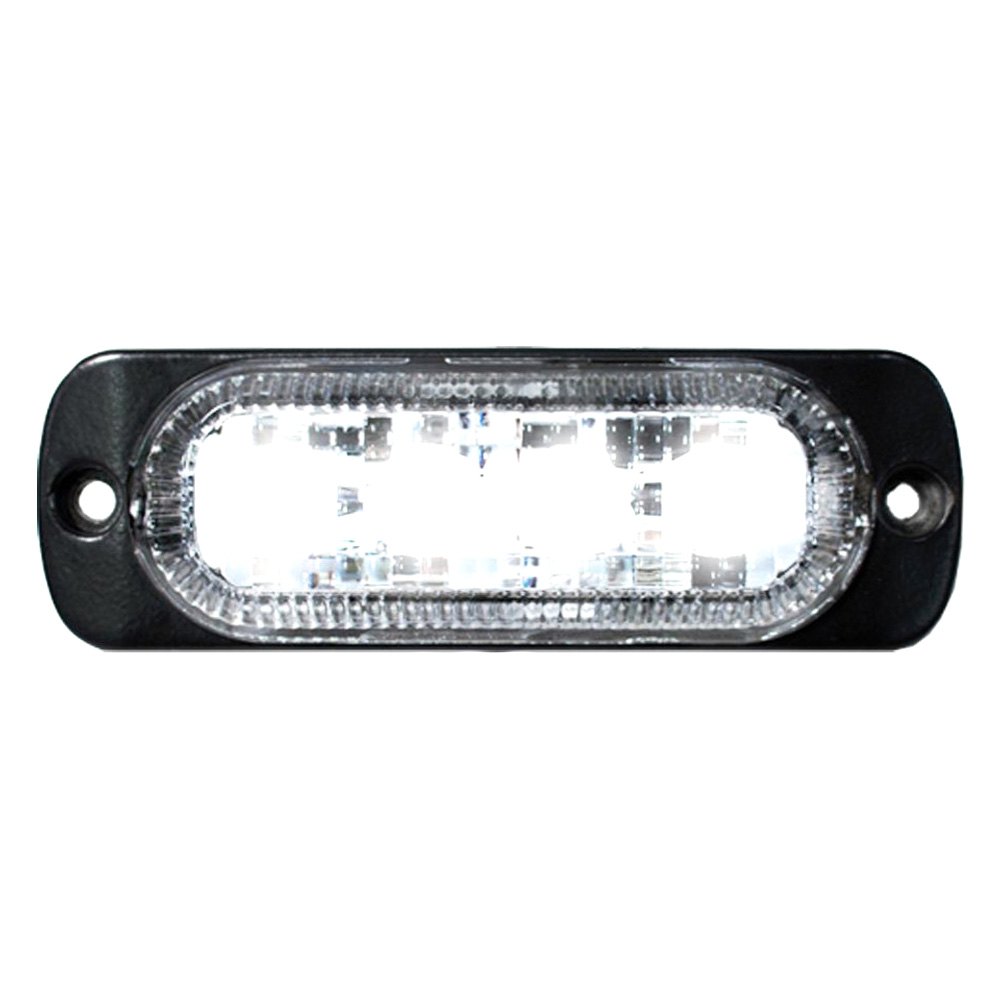 70014W4-LED Ultra Slim Bolt-on Mount 19-Flash Pattern Amber LED Strobe Light