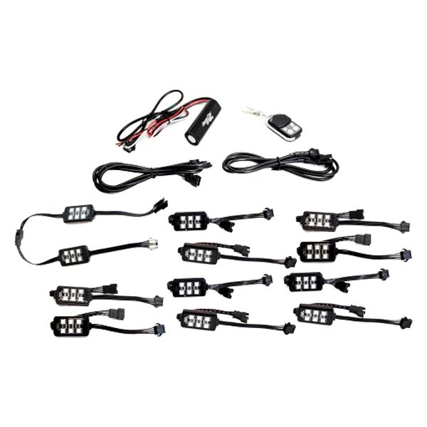 Coloradapt 8-Piece Light 6Smd Pod Rgb Multi-Color Accent Kit