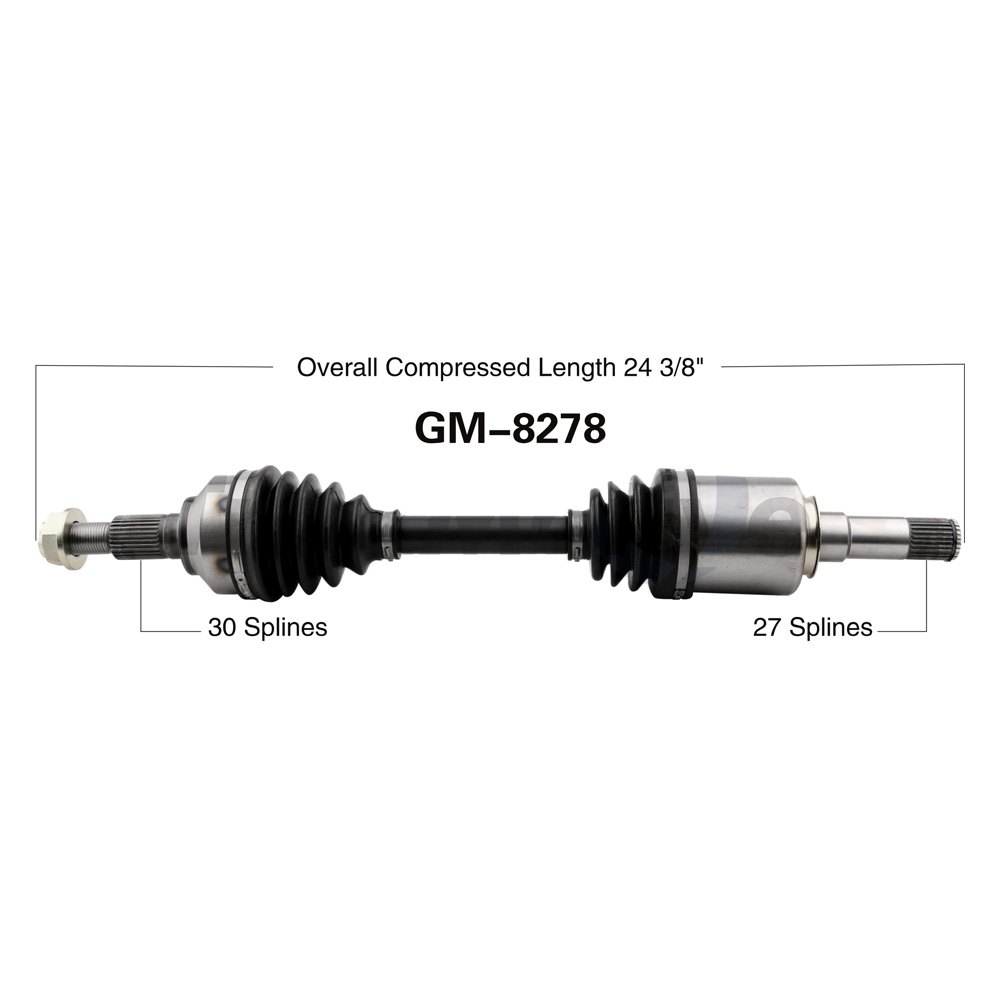 GM8278 Front Driver Side CV Axle Shaft for 2010-2015 Chevy Equinox