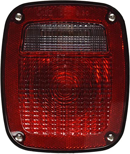 53640 Supernova Three-Stud Metri-Pack Led Stop Tail Turn Light Left with License Window - Red