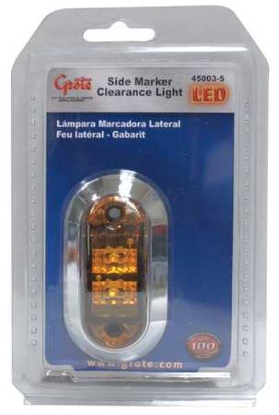 450035 Led Indicator Light Oval - Yellow