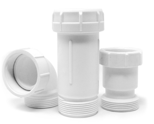 65UGAKIT1 Utopia UniGuard Plastic White P-Trap Drain with Waterless Drain Valve