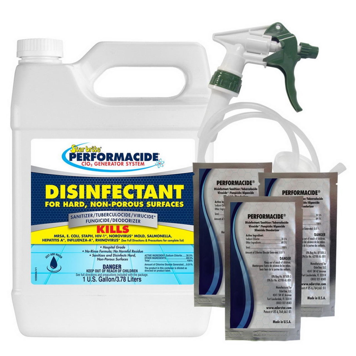 102000 3 gal Performacide Disinfectant for Hard Nonporous Surfaces Kit