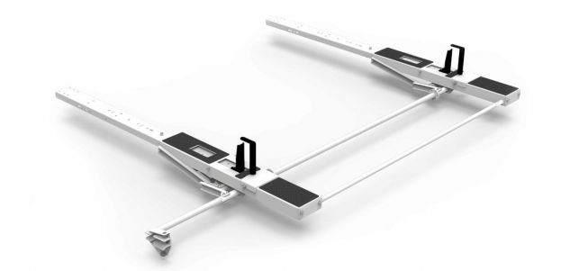 Kargomaster 4THA0D Drop Down HD Aluminum Single Ladder Rack Kit - Transit High Roof