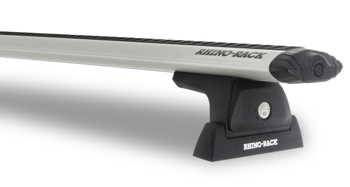 Picture of Rhino Rack JA6177 2500 Series Leg X4 Heavy Duty Roof Rack for 2003-2010 Porsche Cayenne 955 & 957 4-Door SUV&#44; Silver