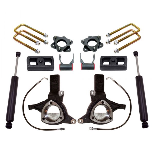 K881375 7.5 x 4 in. Front & Rear Suspension Lift Kit for 2007-2017 Chevy Silverado 1500