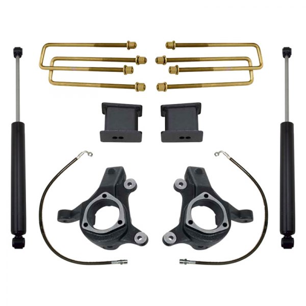 KS881332 Suspension Lift Kit - Black - 3 in. Front & 1 in. Rear - Enhanced Clearance