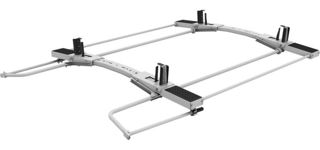 Kargomaster 4TLSDD Drop Down Double Ladder Rack Kit - Transit Low Roof