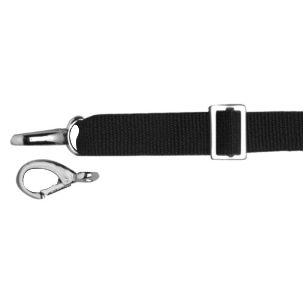 62060 60 in. Black Polypropylene Hold-Down Bimini Top Straps with Single Snap Hook