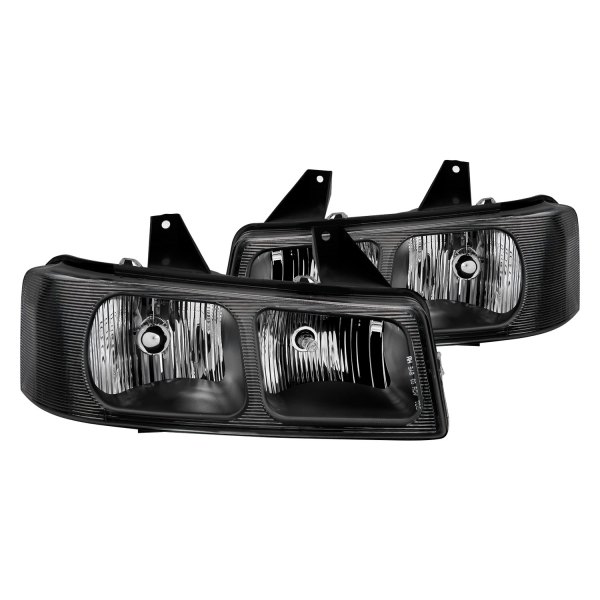 Picture of Anzo 111474 Black Euro Headlights for 2003-2017 Chevy Express