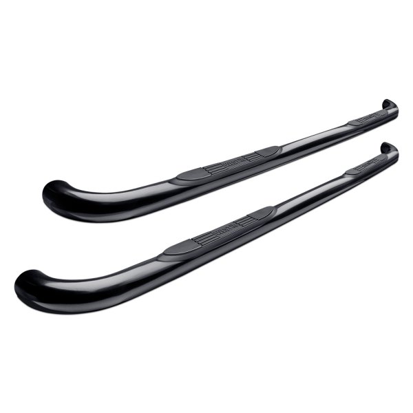 234115 3 in. E-Series Cab Length Black Round Step Bars for 2019-2020 Chevy Silverado 1500 - Black