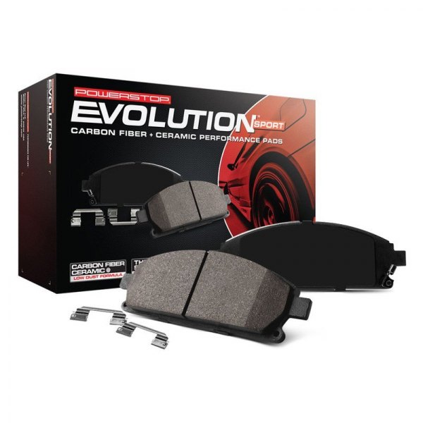 Powerstop Z231498 Z23 Evolution Sport Performance Carbon-Fiber Ceramic Rear Brake Pads for 2011-2020 Dodge Durango