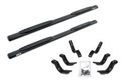 104441580T 4 in. 1000 Series Universal Step Kit for 2008-2009 Toyota Tundra, Black Textured -  GO RHINO, G26-104441580T