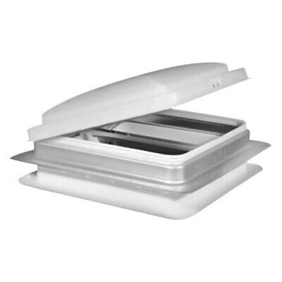 Manual Opening For 14 x 14 Without Fan White Easy Change Lid Galvanized Metal Base