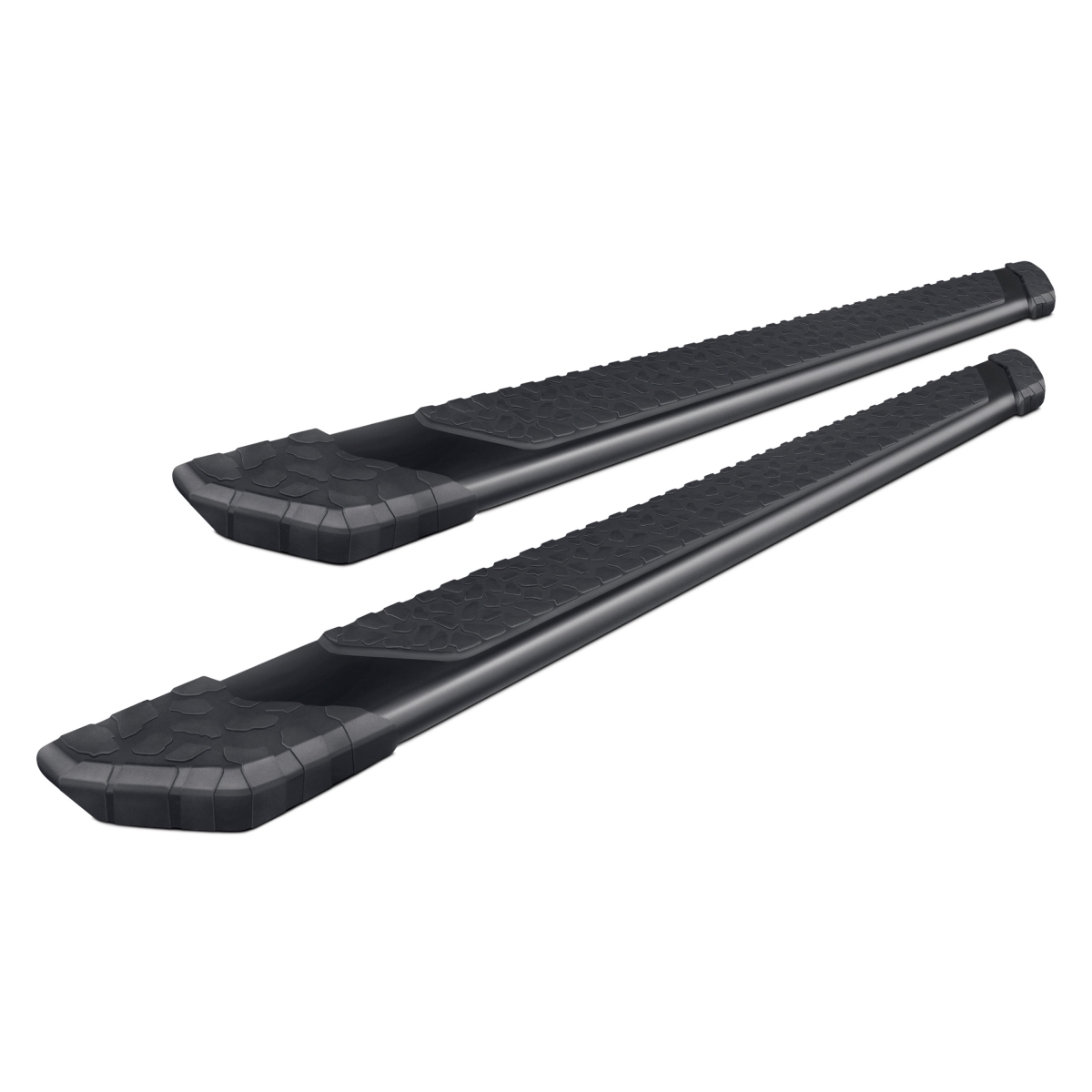 19010052BT 5 in. Aluminum Tread Steps, Black for 2019-2021 Chevy Silverado 1500