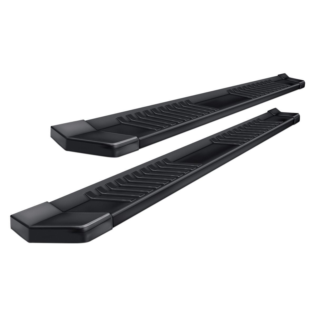 17010052BT 6 in. Aluminum Running Boards for 2019-2021 Chevy Silverado 1500, Black