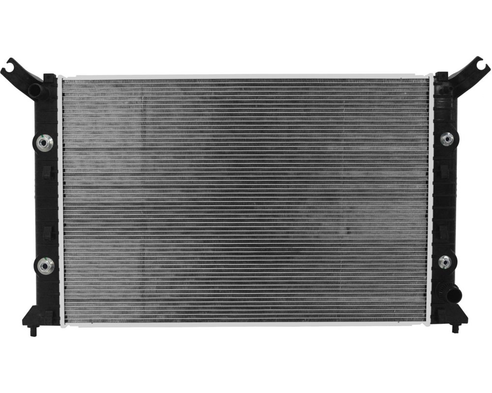 Engine Coolant Radiator - Silver - Compatible with 2016 Chevrolet Silverado & GMC Sierra