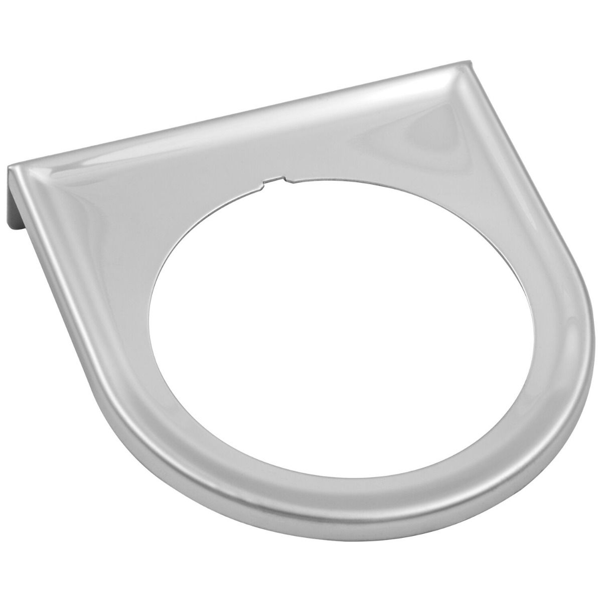 Single Gauge Temperature Mounting Panel - Chrome