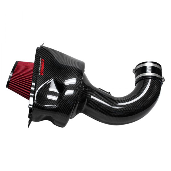 Corsa 44001D Performance Element Plastic Carbon Fiber Cold Air Intake System for 2014-2019 Chevy Corvette, Black