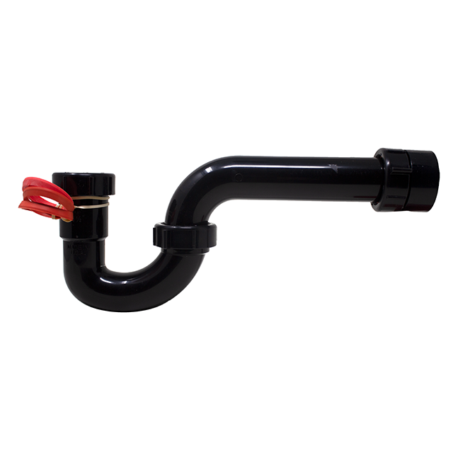 65400TTBRU 1.5 in. Black P-Trap with Adapter & TPR Washers