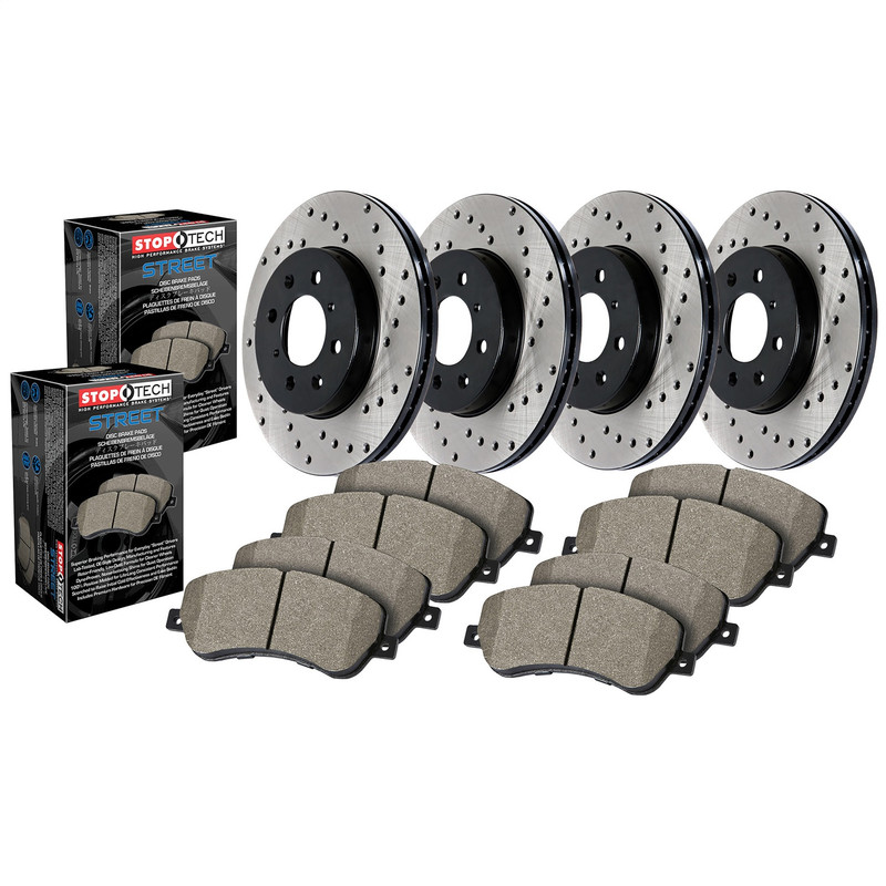 Stop Tech 93647010 4 Wheel Drilled Street Axle Pack